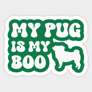 Pug Halloween Sticker